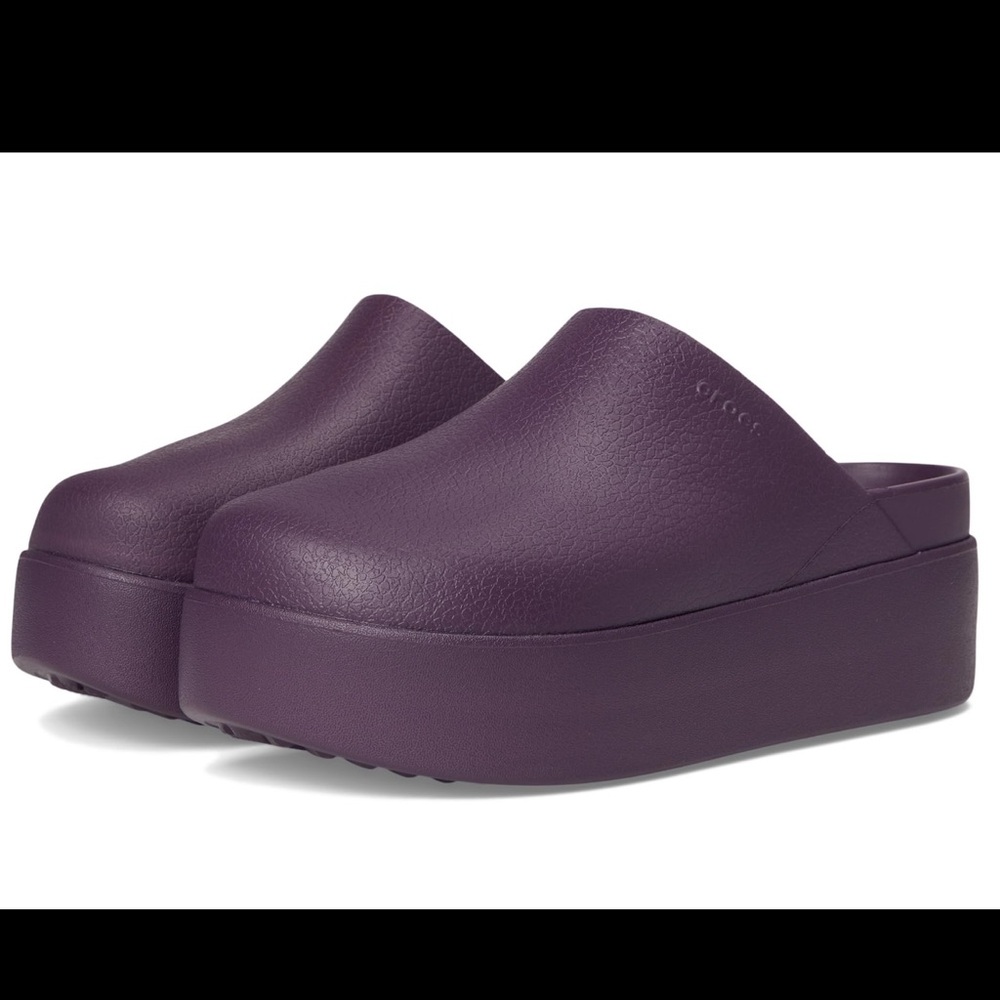 Purple Platform Dylan Clogs from Crocs